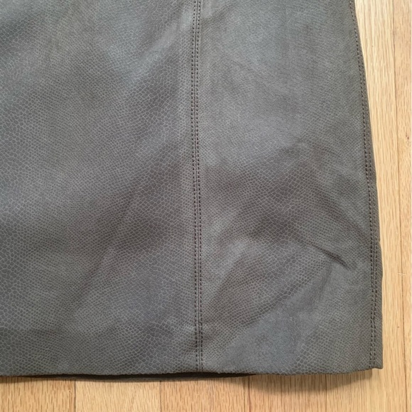 NWT Zara Brown Faux Leather Button Detail Mini Skirt Size Large - Picture 10 of 11